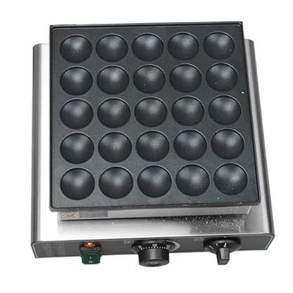 Mini-elektrisches Waffeleisen mit 25 Löchern, Antihaftbeschichtet, Kommerzielle Pfannkuchenbäckermaschine für Heimrestaurants (EU-Stecker 220 V)