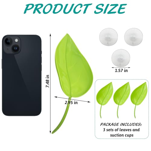 Image of 3 Pack Plastic Frog Habitat Platform with Suction Cups Reptile Decorations for Terrarium Dwarf Frogs Tank Accessories Decor Turtle Basking Platforms for Amphibian (Green)