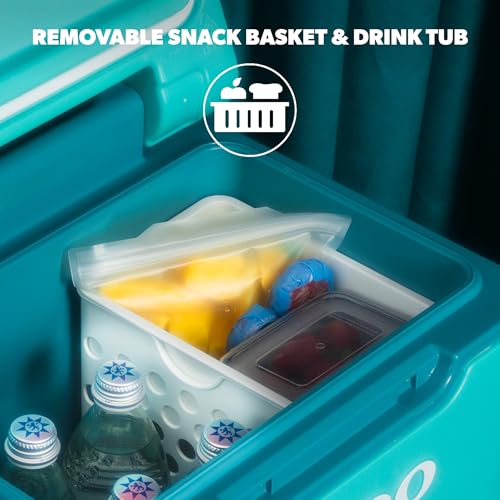 Image of Igloo Tag Along Too Coolers | Insulated Hard Shell Picnic Style Cooler | Rolling Ice Chest