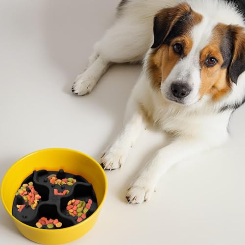 Leckmatte für Haustiere, Leckmatte für Hunde – Licky Slow Food Hundekissen mit Saugnapf – Langsame Futtermatte für glücklichen Spaß, Matte