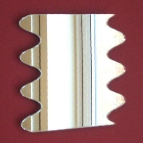 Sendmeamirror Wave Mirror 40cm x 40cm, Silver