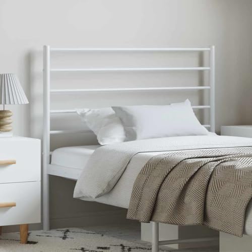 UJCHVHN Artículo: cabecero de metal blanco de 100 cm, camas y accesorios, cabeceros y estribos