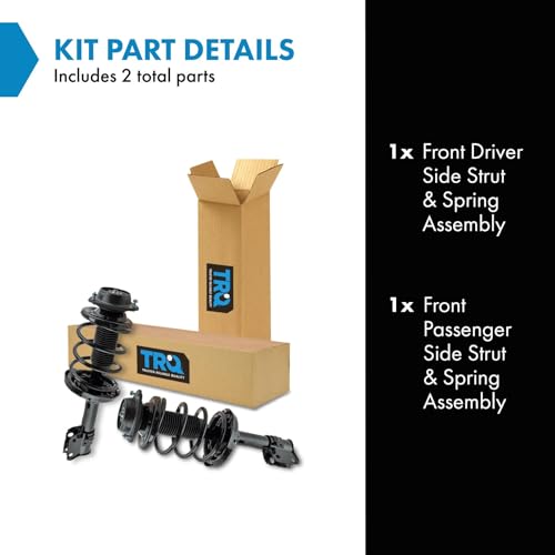 Image of TRQ Front Strut and Spring Assembly Set 2 Piece | For 2006-2008 Subaru Forester