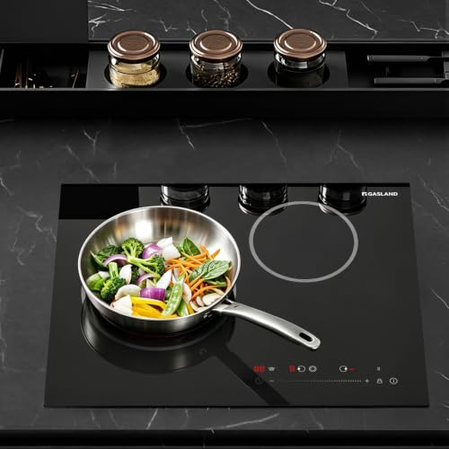 Image of GASLAND Electric Cooktop 21 Inch 2 Burner, ETL Certificated 3700W Built-in Radiant Stove Top With 16 Power Levels, 240V Ceramic Stovetop for Apartment, Slide Touch Control