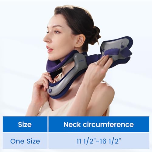 Image of Velpeau Neck Brace for Neck Pain and Support, Soft Cotton Pads, Cervical Collar Restricting Cervical Motion, Relieves Discomfort and Spine Pressure (Foam Padded Neck Brace, One Size)