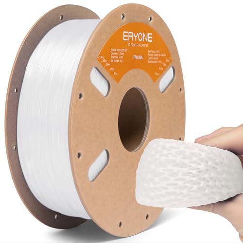 Filament TPU 1.75mm blanc idéal pour fabriquer vos propres chaussures de sport et protections en 3D