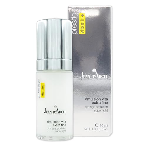 JEAN D'ARCEL PRESTIGE émulsion vita extra fine – Pflegende 24h Emulsion für ein ebenmäßiges Hautbild – Mit Hyaluronsäure – pre age emulsion super light – 30 ml