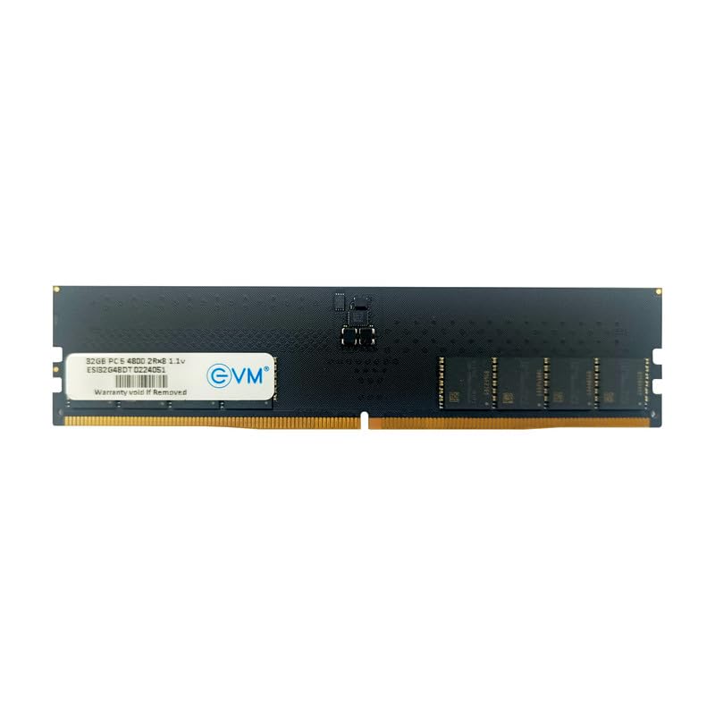 Image of EVM 32GB DDR5 Desktop RAM 4800Mhz LongDimm - High Performance - Ideal for Gaming and Editing - MAC, Intel, AMD Compatible - 10 Years Warranty (EVMT32G4800U88P)