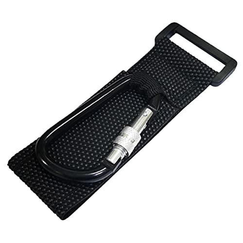 Image of CALANDIS Multifunctional Loop Tie Down Straps with Carabiner Bike Handlebar Workout Black | 1 Loop Tie Down Straps with Carabiner