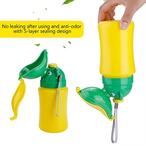 Draagbare nood urinoir wc potje voor baby 500 ml plasfles voor baby kind kinderen auto reizen camping (voor meisjes) - Afbeelding 4