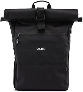 Ela Mo’s Rucksack Damen | Schön und Durchdacht | für Uni Reisen Freizeit Job | mit Laptopfach & Anti Diebstahl Tasche | Schwarz