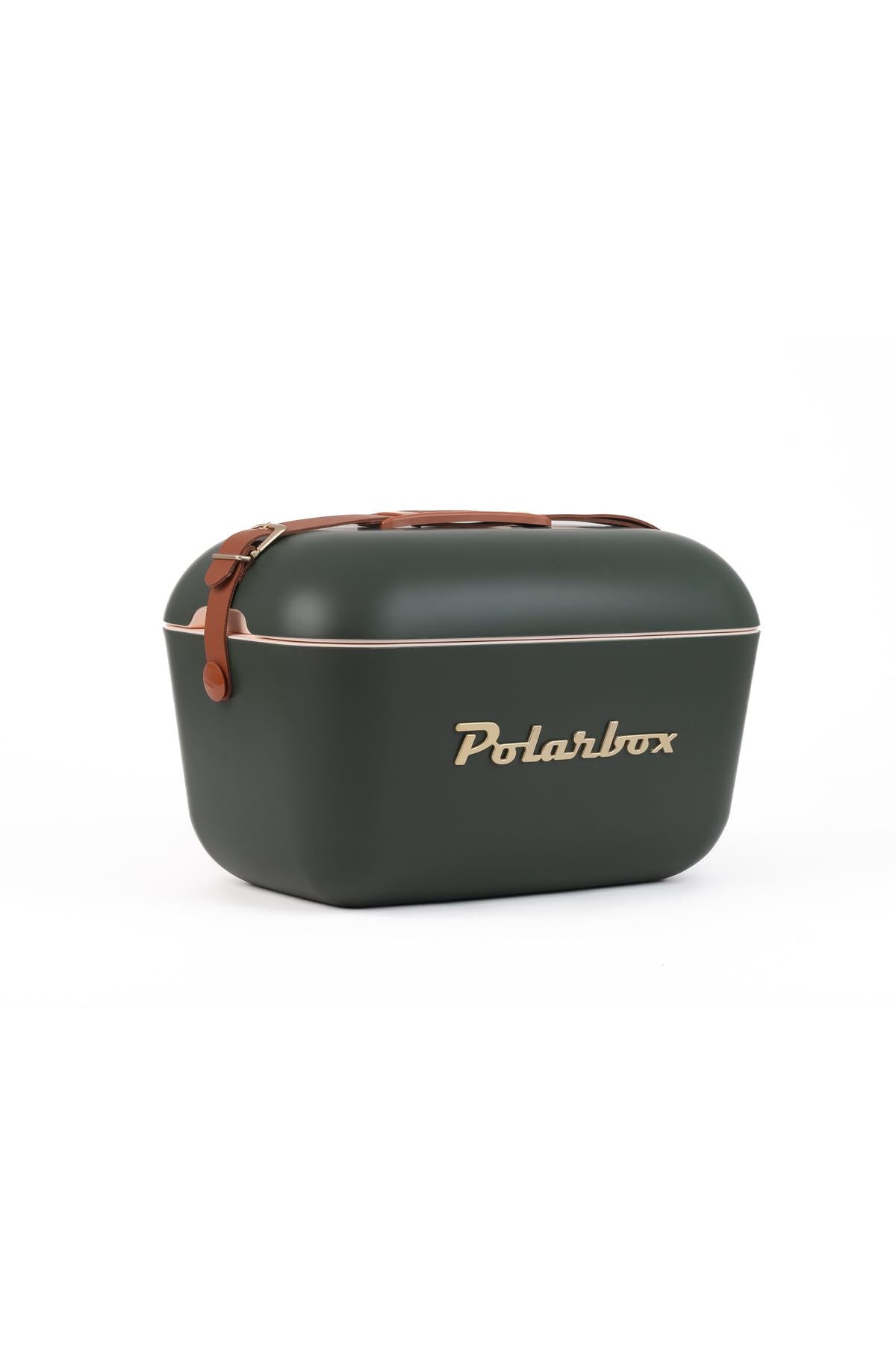 Polarbox Kühlbox Classic Kühltasche Retro Vintage Camping Picknick Strand 20L Green-Frost/Gold