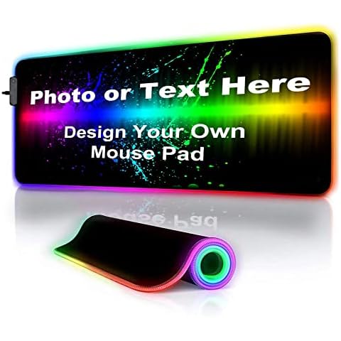 Naispanda RGB Mauspad Gaming Großes Mousepad Cover