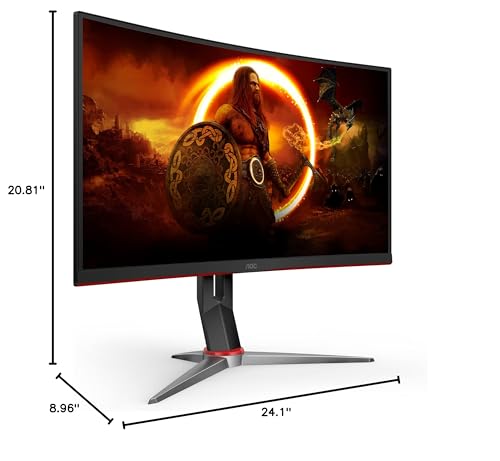 Aoc C27G2Z 27 Inch Curved Frameless Ultra-Fast Gaming Monitor, Fhd 1080P thumb #8