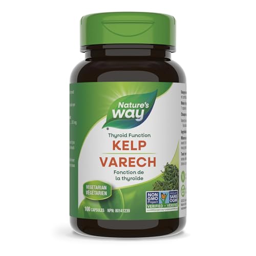 Nature's Way Kelp 300 mcg iode support thyroïde 100 caps