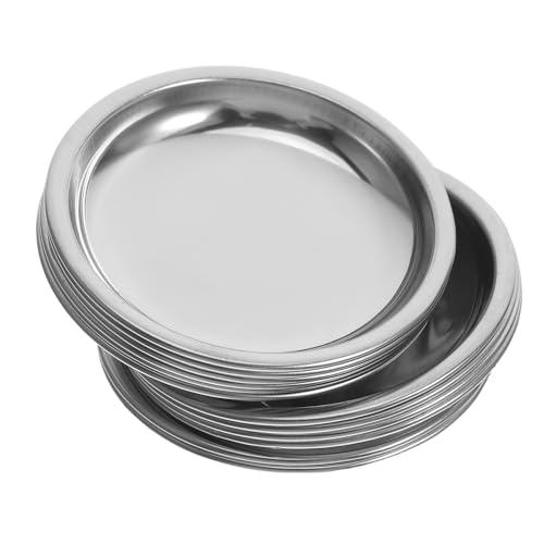 MAGICLULU Présentoir à Sachets de Thé en Acier Inoxydable 12pcs, Soucoupe Argentée pour Organiser et Empêcher Les Gouttes, Maison et Salon de Thé