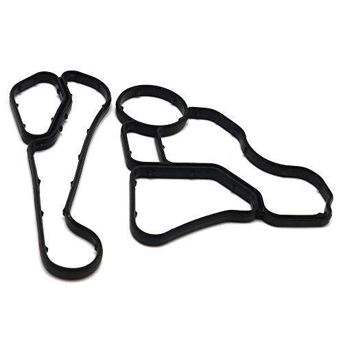 Syuda 11428637820 11428637821 Engine Oil Filter Adapter Gasket Housing & Cooler Seal Gasket for BMW E60 E90 E91 325i
