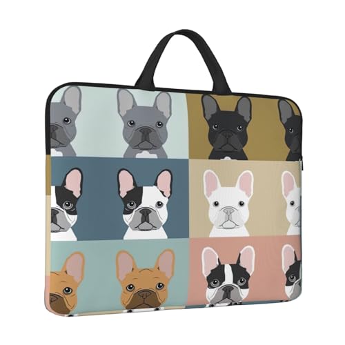 french bulldog 14in Laptop Case Sleeve Bag miniatura 4