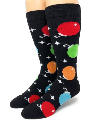 Image of WARRIOR APACA SOCKS - Alpaca Wool Thick Fun Novelty /Camp Socks for Men & Women - Cozy Soft, Warm and Hypoallergenic 1-Pair (Holiday Ornament, Large)