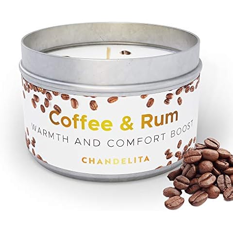 CHANDELITA Vela Aromática de Café con Aroma a Ron Cover