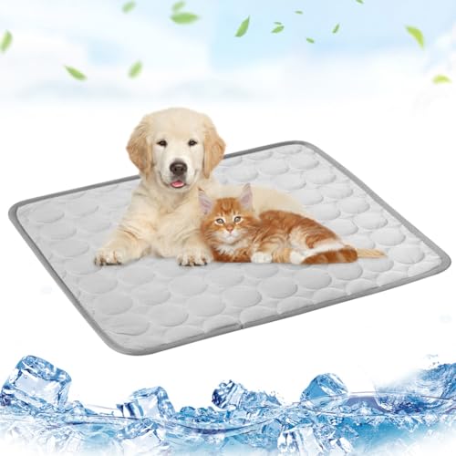 Alfombrilla de refrigeración para perros, cojín de refrigeración para gatos, alfombrilla de refrigeración para mascotas, manta refrescante, cama para perros, colchoneta suave, manta de viaje plegable