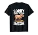 Funny Capybara Sorry Not Listening Design T-Shirt