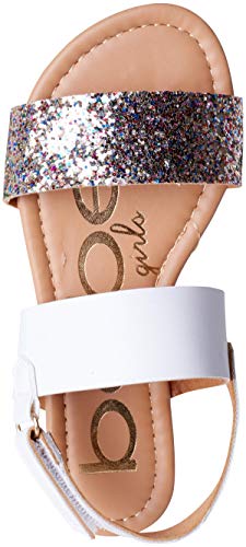Bebe Girls' Sandals - Comfort Sole Open Toe Two Strap Dress Sandals For Little And Big Girls - Fancy Girls Glitter Sandals thumb #4