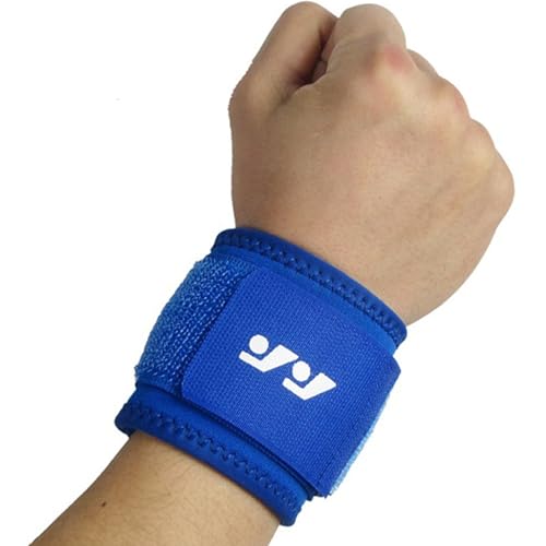 LUNAKEJRR Basketball Wrist Guards, Thin Winding, Pressurized Weightlifting, Badminton, Volleyball, Fitness Assistance, Sports Wrist Guards, Blue (One-size-fits-all)
