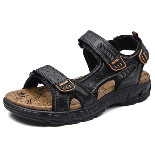 JokeLomple Pantuflas Hombre Verano Planas,Antideslizantes y Resistentes Sandalias planas de estilo informal Calzado Casual Zapatos prácticos versátiles Planos Transpirables Para Salidas Tiempo Libre