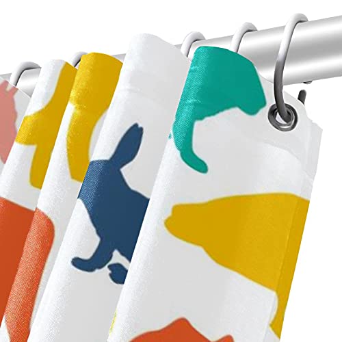 Rideau de douche bétail anti-éclaboussures 183x183 cm pour sol sec - 6