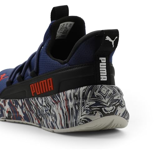 Image of PUMA Unisex-Child One4All 2.0 Slip On Shoes, Blue Jewel-Fierce Red SS26, 5.5, Big Kid