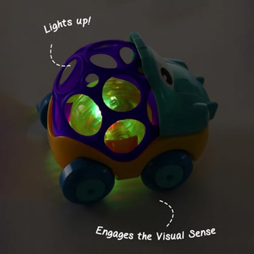 Image of Genie's Toy Bus Activity Musical Car with Light & Sound | Interactive Toy for Kids | BPA Free, Crawling & Sensory Learning Toy for Kids Age 4+ Months