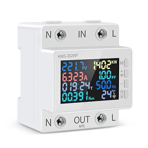 Ametron KWS-302WF 8-in-1 WiFi Smart Energy Meter & Smart Switch, 63A Circuit Breaker with Power Monitoring, Timer, Remote Control, App Control-image-36