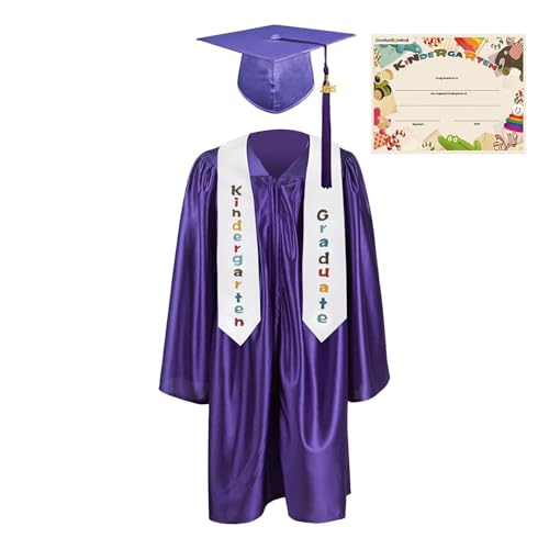 Robe de graduation maternelle et chapeau de cérémonie pour déguisement d'élève