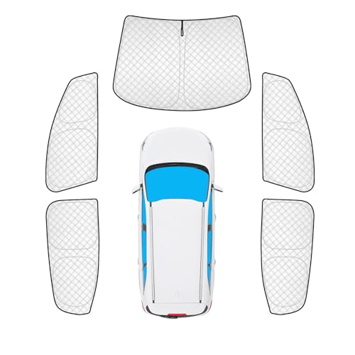Image of KMF 5pcs Sun Shades for 2025 2026 Chevy Equinox EV Accessories, Chevrolet Car Window Covers Sunshade for Windshield Side Rear, UV Block and Blackout Privacy for Car Camping Outdoor
