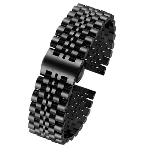 Bracelet de montre en acier maillons robustes design haut de gamme