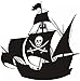 Adesivi Murali Nave Pirata Adesivi Murali Decorazione Della Casa Adesivi Murali Poster Con Logo Teschio Su Navi 56X56Cm