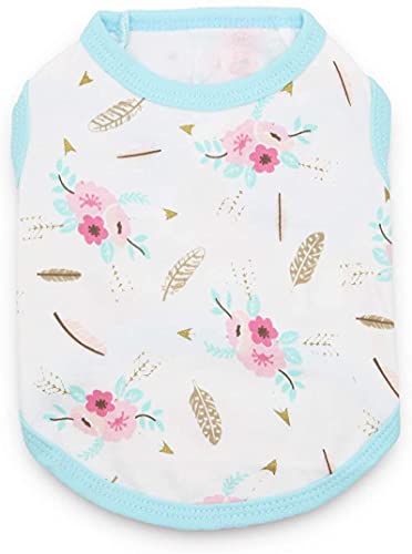 6 Pack Small Dog Shirts For Girls Puppy T Shirt Striped Dog Shirts Girl Puppy Clothes Girl Cat Clothes Pet Tshirts For Dogs Summer Vest Breathable Apparel #TOP3