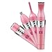 Bikini Trimmer, 4 in 1 Women Shaver Eyebrow Trimmer Nose Trimmer Battery Operated Bikini Grooming Kit Mini Portable Design Women Groomer Kit for Bikini Area/ Armpit / Arm / Leg (Pink)