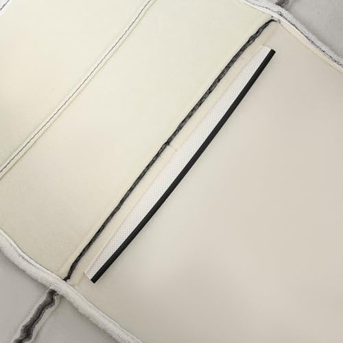 ECOTRIC Driver Side Bottom Seat Cover Compatible with 2001 2002 2003 Ford F150 XLT Super-Crew Cab Single Cab 4X4 2WD Synthetic Leather Gray by ECOTRIC - Image 9