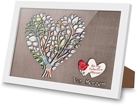 BOYATONG Geldgeschenk Bilderrahmen Mit Herz | Kreative Geschenkverpackung Für Hochzeit, Geburtstag & Jubiläum