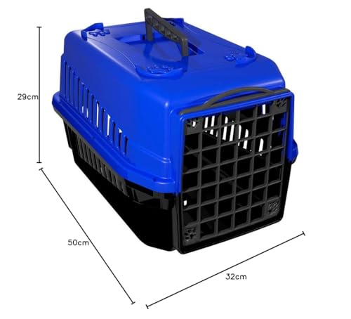 Mecpet Caixa Transporte Mec N.2 Azul Para Cães