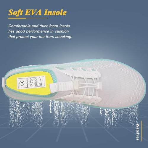 Image of WateLves Water Shoes Mens Womens Beach Swim Shoes Quick-Dry Aqua Socks Pool Shoes for Surf Yoga Water Aerobics