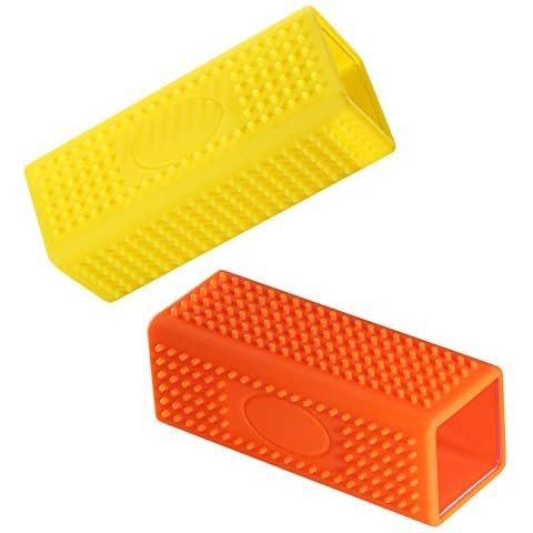 2-Pack Pet Dog Cat Hair Remover for Cars Furniture Carpet Block Roller Sofa Hollow Rubber Cleaner Brush Cover