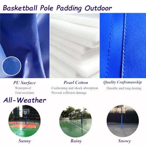 Coussinets de protection pour poteaux de sport structure renforcée 200 cm vert