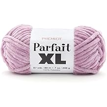 Premier Yarns Parfait XL Yarn, Ideal Yarn for Crocheting and Knitting, Jumbo Yarn, Made of 100% Polyester, Lavender, 7 oz, 87 Yards