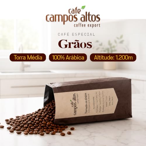 Café Campos Altos Especial em Grão 1kg, Arábica Catuaí Vermelho, 84+ Pontos — foto 2 de 8