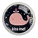 Kiss Me Pink Whale-01 gałki do szuflad i szuflad ze szkła kryształowego, uchwyty do szafek 3 cm, 4 sztuki