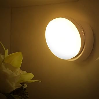 LED Night Light,Motion Sensor Night Light Indoor Rechargeable,LED Closet Light,Cabinet Lights,Dusk-to-Dawn Warm White Night Lights for Bedroom, Bathroom, Toilet, Stairs, Kitchen, Hallway Warm Light
