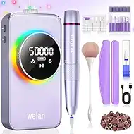 Electric Nail Drill Professional 50000RPM, Fast Removal Electric Nails Drill, 6000mAh Rechargeable Portable Nail Drills Machine for Acrylic Gel Nails, Manicure Polishing for Salon Home